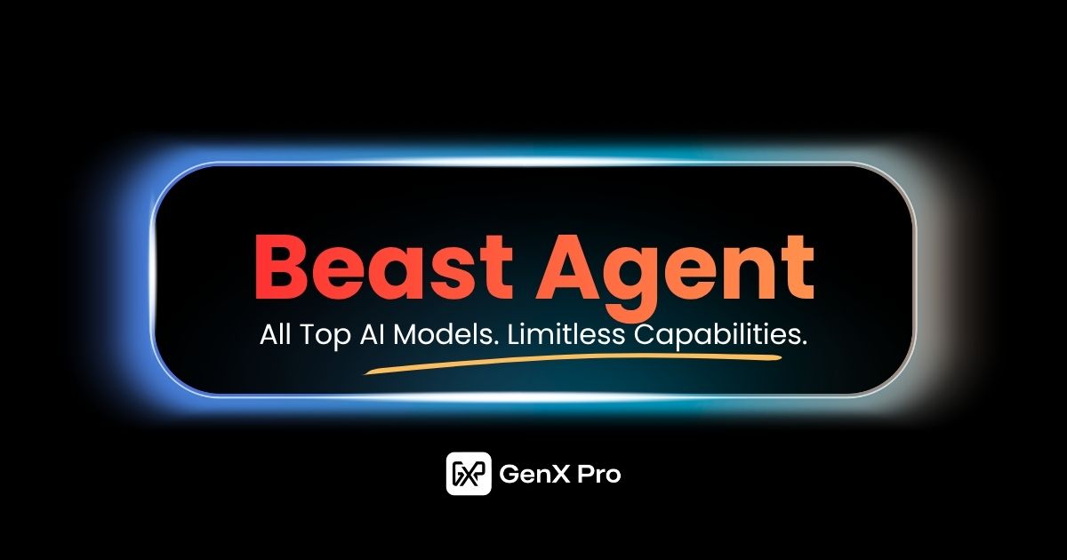 GenX Pro Beast Agent - Desktop App with 82 TOP AI Models and Tools